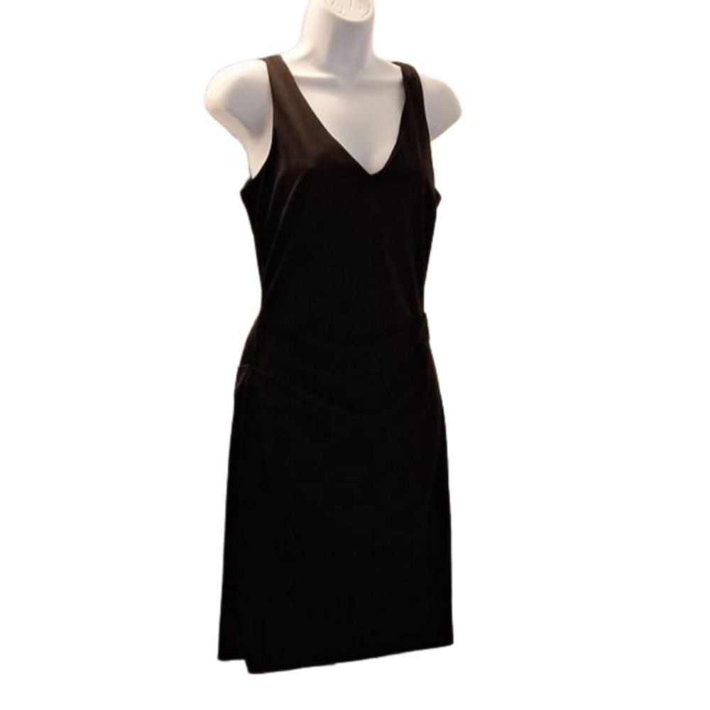 Vintage Nicole Miller little black crossover dress
